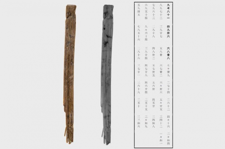 В Японии обнаружена старейшая в стране таблица умножения возрастом 1300 лет