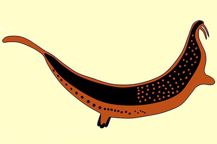 На 200 летнем наскальном рисунке обнаружили животное, вымершее 200 млн лет назад