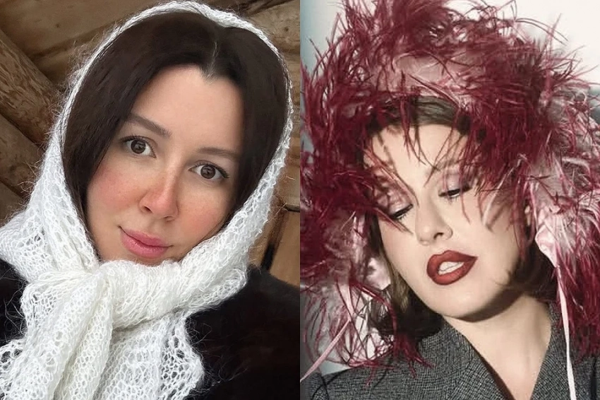 Заворотнюк в пуховом платке, Собчак в шапке из страусиных перьев: топ необычных головных уборов звезд на зиму