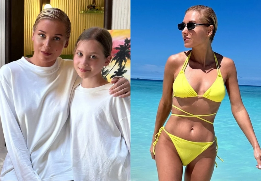 Бикини и гончарное искусство: как Кристина Асмус отдыхает с дочерью на Мальдивах