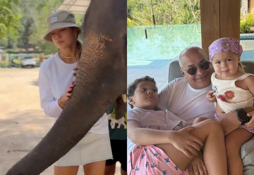 Виктория Манасир отдыхает в Таиланде с мужем-миллиардером, детьми и внучкой