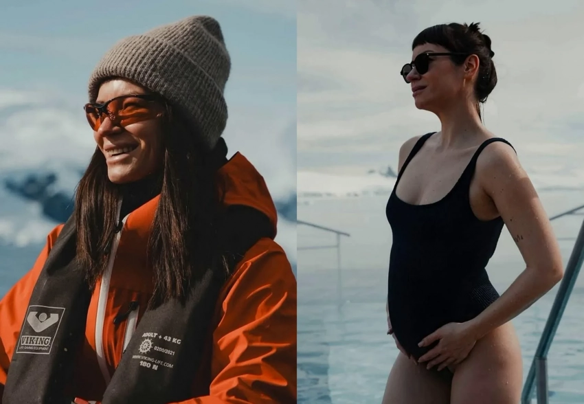 Беременная Ида Галич показала кадры из поездки с женихом в Антарктиду