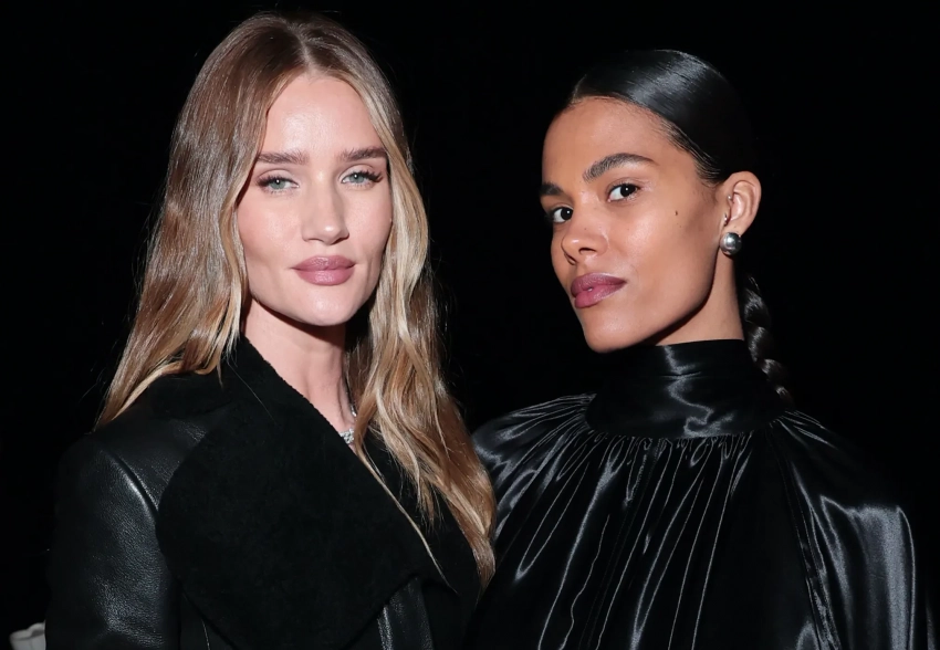 Неделя моды в Милане: Рози Хантингтон-Уайтли, Тина Кунаки, Кристина Романова и Адриана Лима на показе Ferragamo