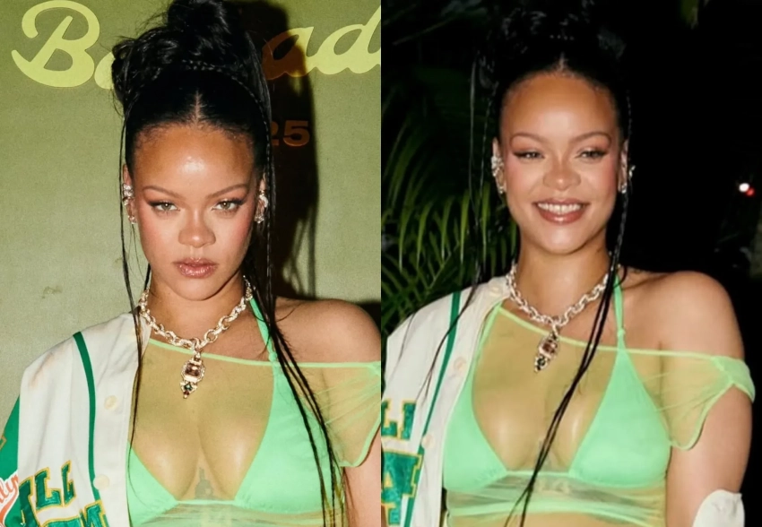 Рианна посетила вечеринку на Барбадосе