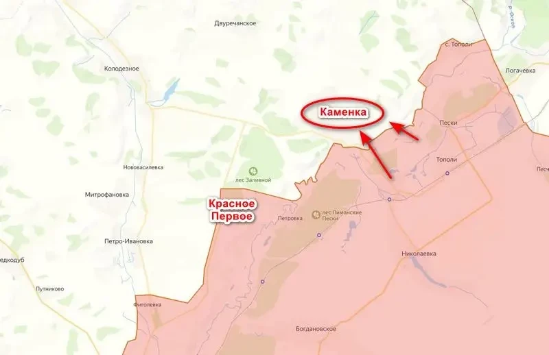 ВС РФ закрепились в Каменке Харьковской области, заняв господствующие высоты рядом с населённым пунктом
