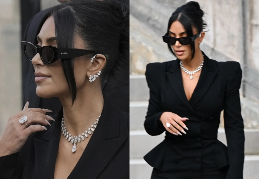 Образ мести: в сети обсуждают бриллиантовые украшения Ким Кардашьян на суде по делу о её ограблении