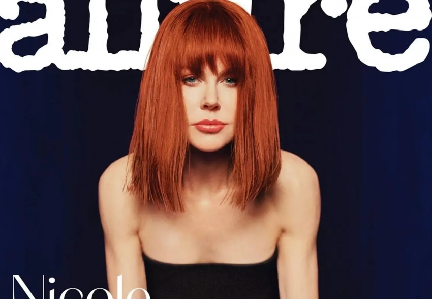 Николь Кидман в "голом" платье и парике снялась для глянца