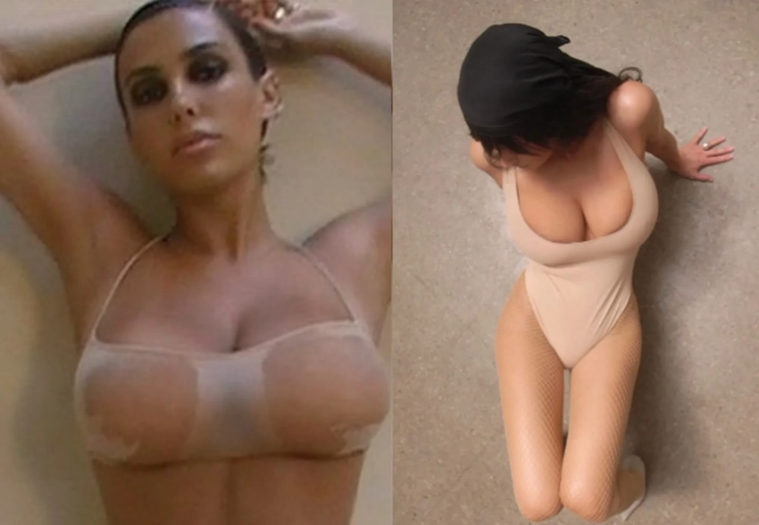 Бьянка Цензори опубликовала новые фото в колготках и боди
