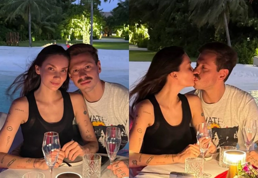 Карина Истомина и Фёдор Смолов отметили годовщину свадьбы на Мальдивах