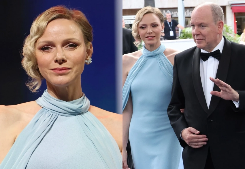 Княгиня Шарлен и князь Альбер посетили телефестиваль в Монако