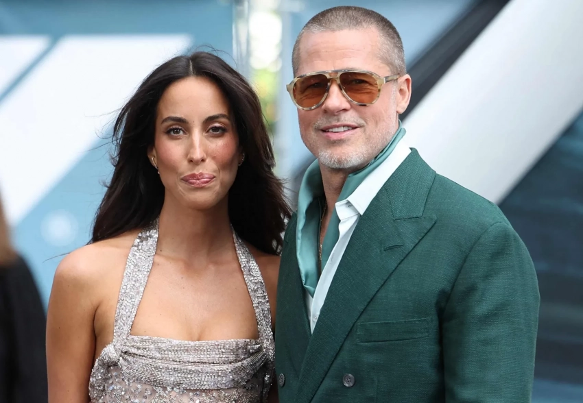 Брэд Питт и Инес де Рамон посетили премьеру фильма "Формула-1" в Лондоне