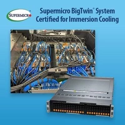 Первые в отрасли — системы Supermicro получили сертификат иммерсионного охлаждения от Intel