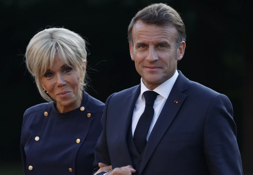 Брижит Макрон снова "унизила" мужа на публике: видео