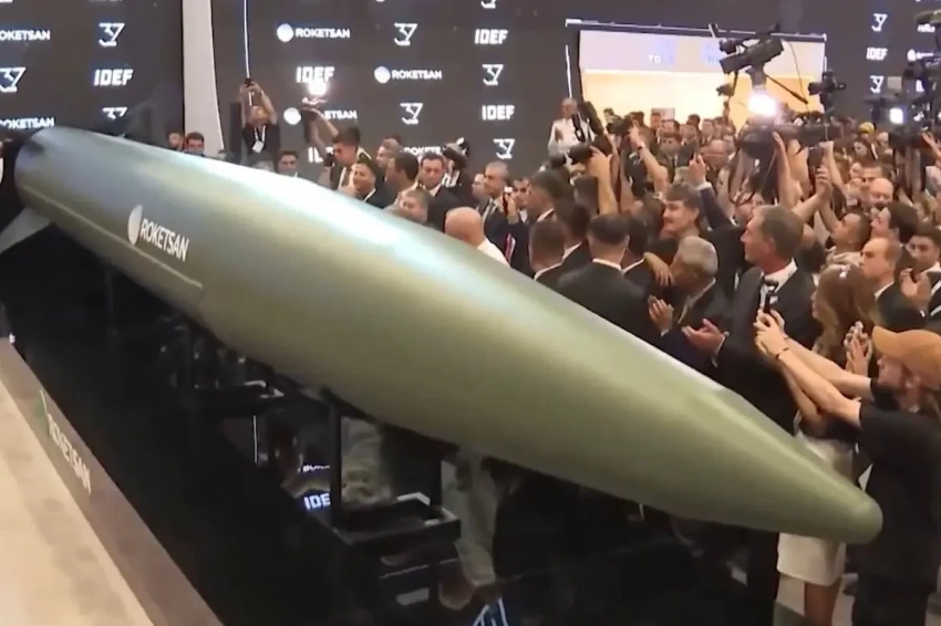 На оборонной выставке в Стамбуле представили первую турецкую гиперзвуковую ракету Tayfun Block-4
