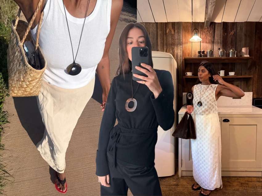 Летний тренд, который покоряет осень: оверсайз-кулоны