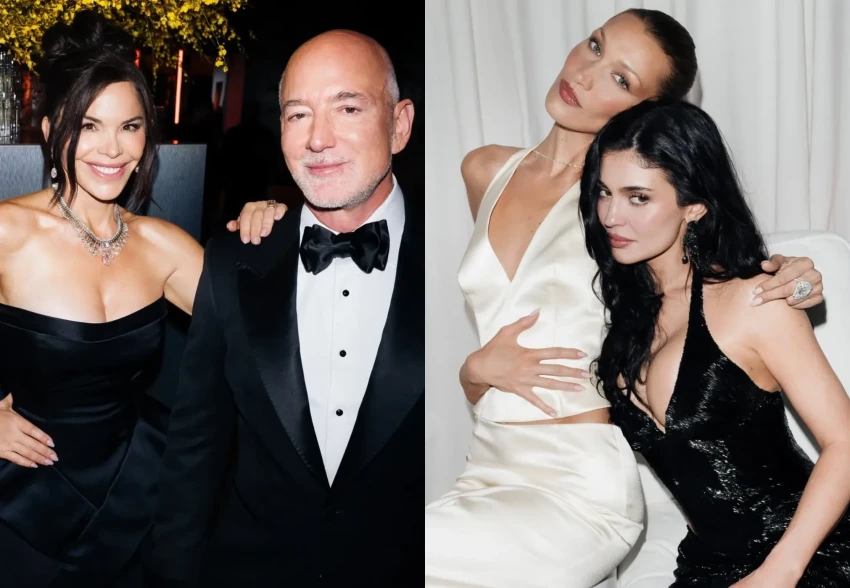 Российский фотограф Герман Ларкин показал, как Джефф Безос, Лорен Санчес, Николь Кидман, Хейли Бибер, семья Кардашьян и другие звёзды повеселились на афтепати "Оскара"