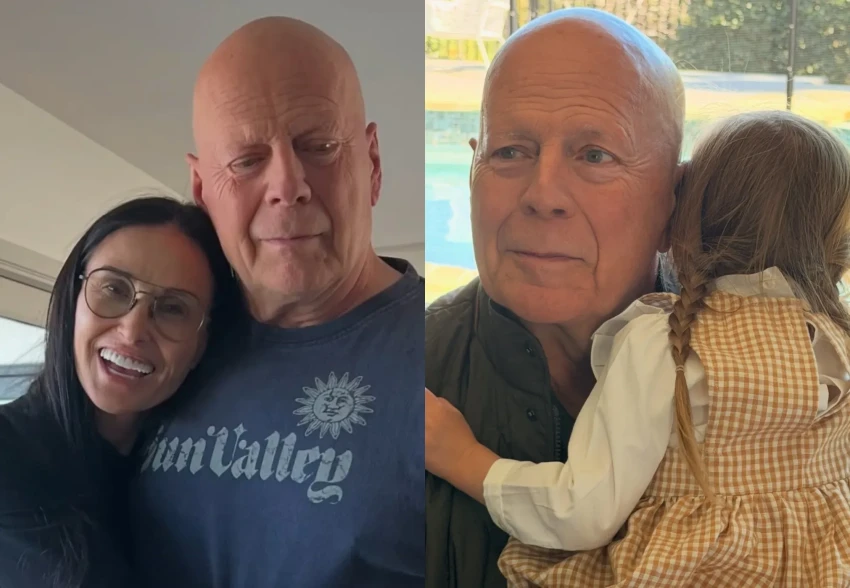 Деми Мур показала новые фото Брюса Уиллиса по случаю его 71-летия