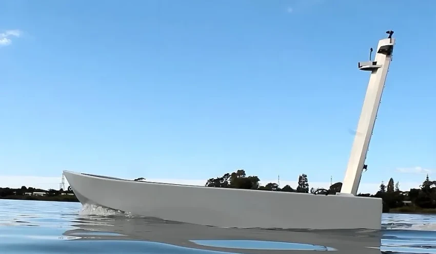 В Новой Зеландии представлен надводный беспилотник с реактивным двигателем